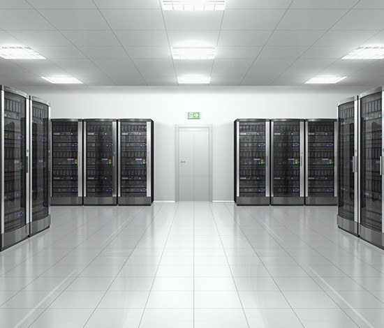 Website hosting inside a data centre